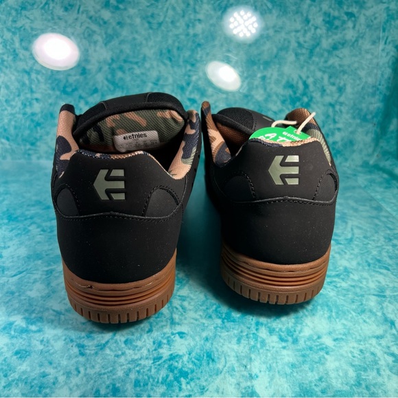 Etnies Faze Men’s Black Camo Low Top Chunky Retro Skate Shoes Size - Picture 4 of 5